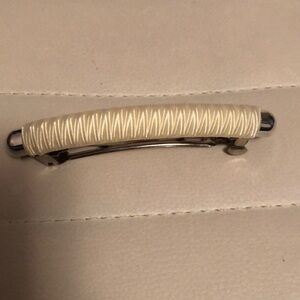 Claire's Cream and Silver Hair Accessory